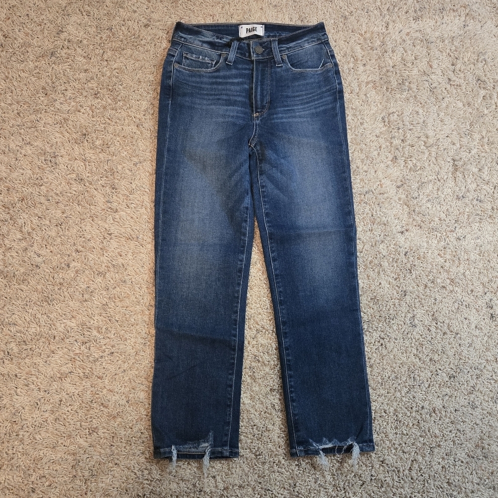 Paige Hoxton Slim Crop High Rise Slim Leg Jeans NWT